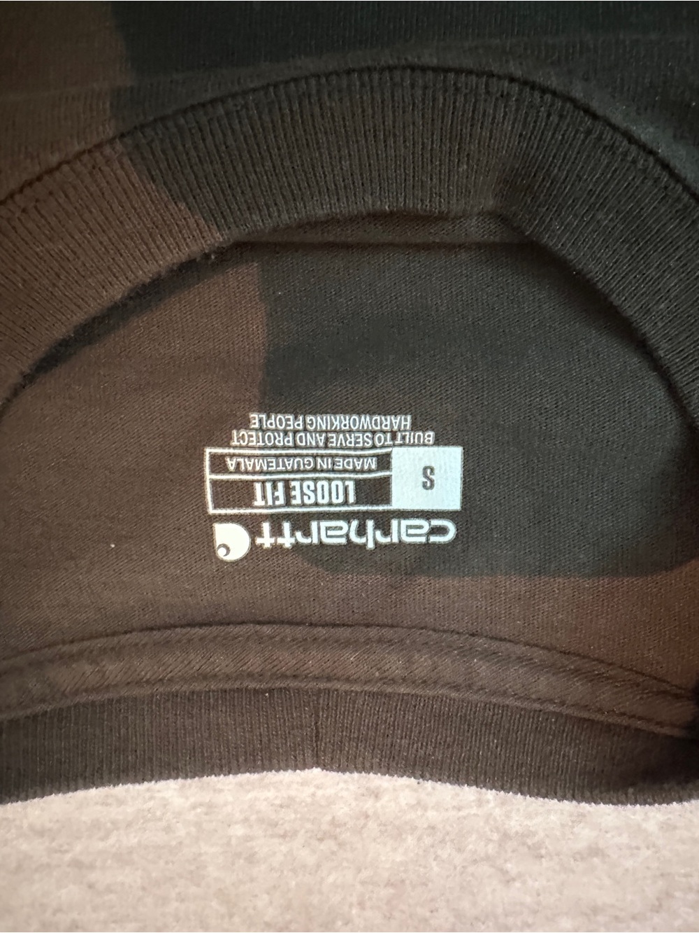 Carhartt Green Short Sleeve Pocket Tee - Picture 2 of 3